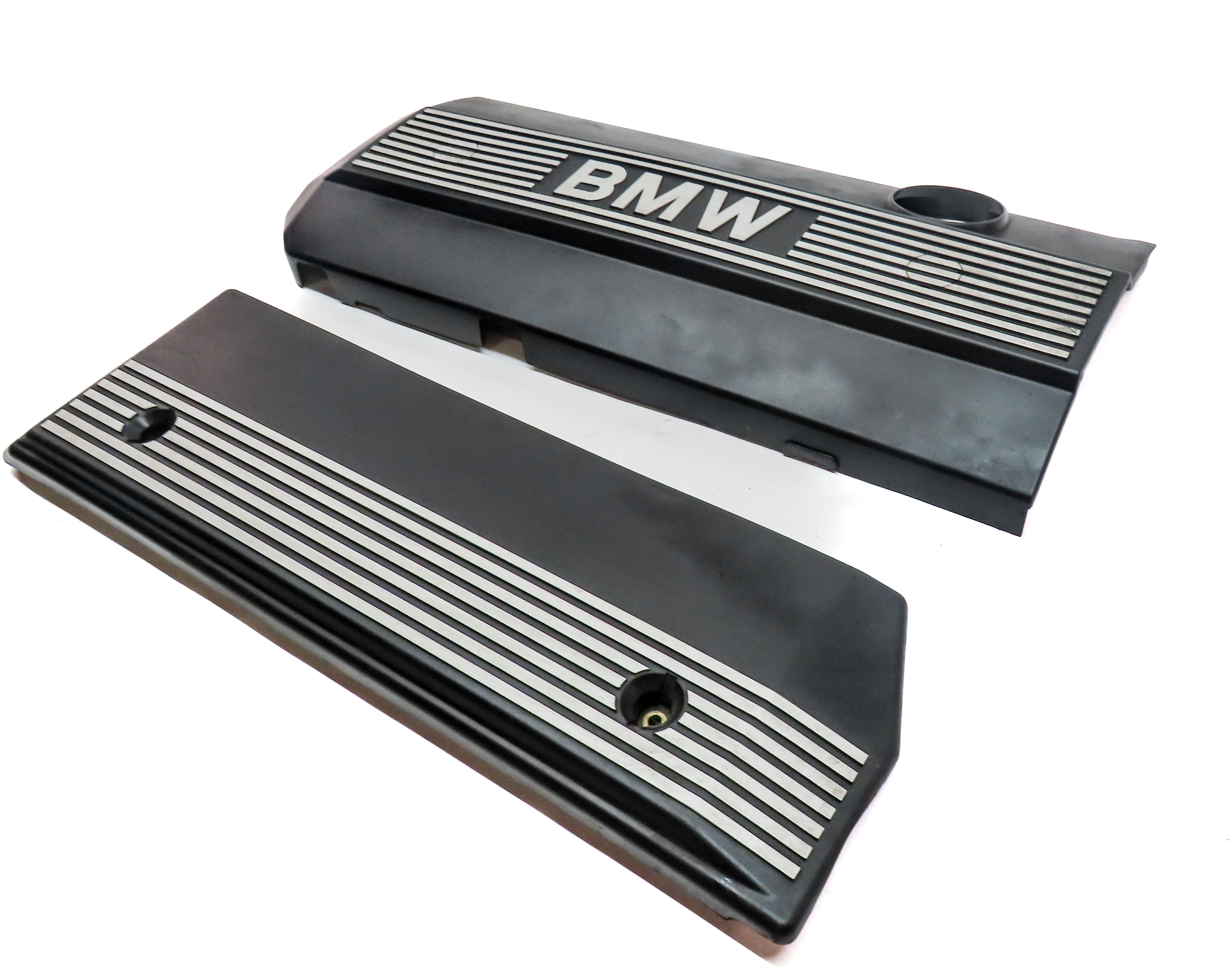 02-06 BMW 3 5 X3 X5 Z4 (E39 E46 E53 E83 E85) 2.5L 3.0L ENGINE COVER TRIM SET 2 — exact item pictured